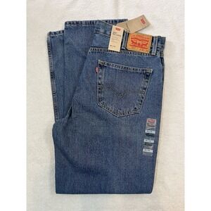 NWT Levis Jeans Men's 38x32 550 Relaxed Fit Straight Leg Blue Denim Med Wash